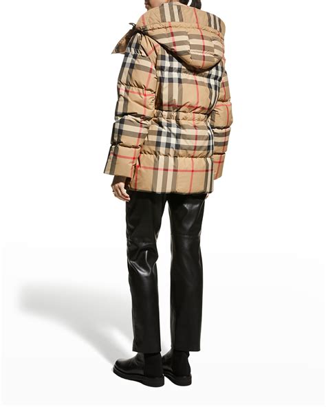 burberry print puffer jacket|Burberry detachable puffer jacket.